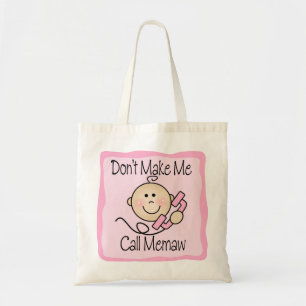 Bolsa Tote Engraçado não me faça a chamada Memaw