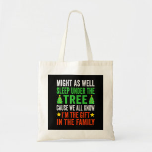 Bolsa Tote Engraçado Natal Crianças de Natal Pijamas Meninas