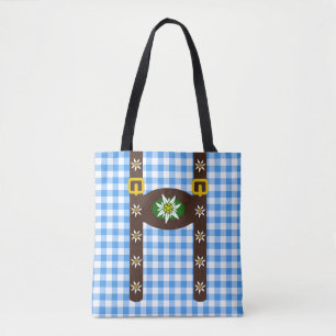 Bolsa Tote Engraçado Octoberfest Lederhosen Suspenders