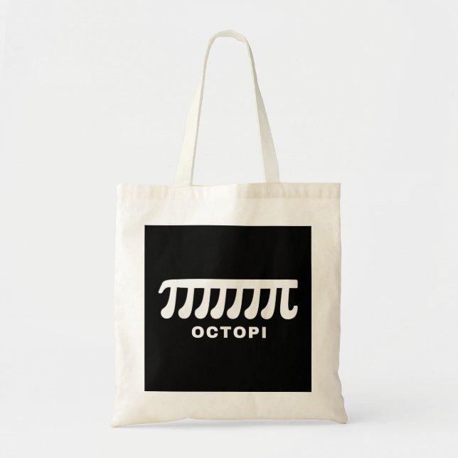Bolsa Tote Engraçado Octopi Pun Feliz Professor de Matemática (Frente)