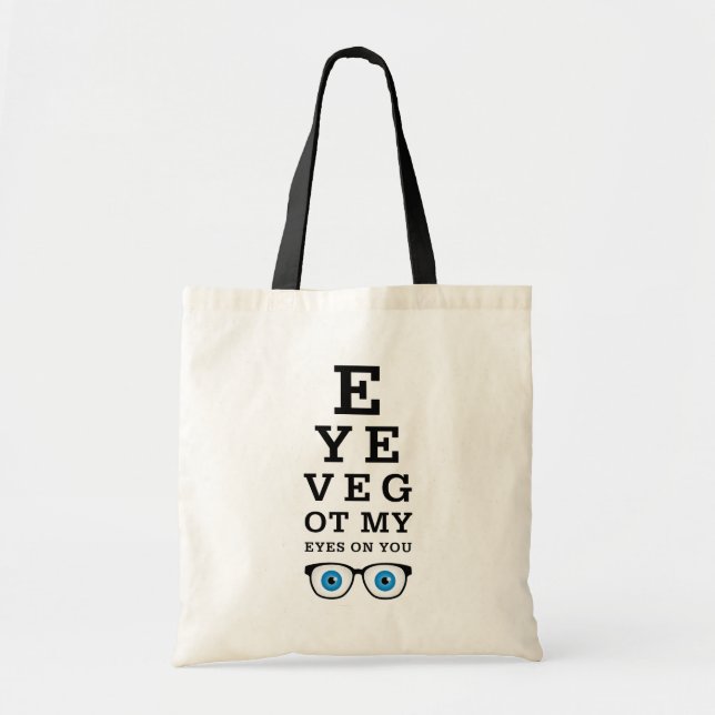 Bolsa Tote Engraçado Óptico Olhos Em Você (Frente)