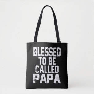 Bolsa Tote Engraçado Pai dia de os pais - Abençoado Por Ser C