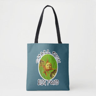Bolsa Tote Engraçado Peixe-Ouro Por Toda Impressão