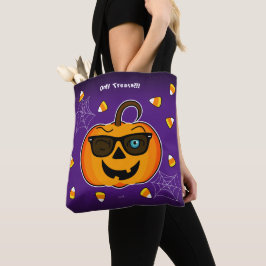 Bolsa Tote Engraçado piscar os olhos icônicos da Pumpkin!