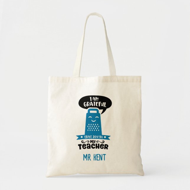 Bolsa Tote Engraçado Professor Tote Bags - Grateful Grater Az (Frente)