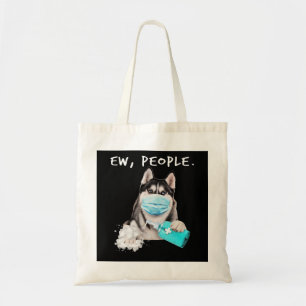 Bolsa Tote Engraçado rouco novo cão do pessoas vestindo um 