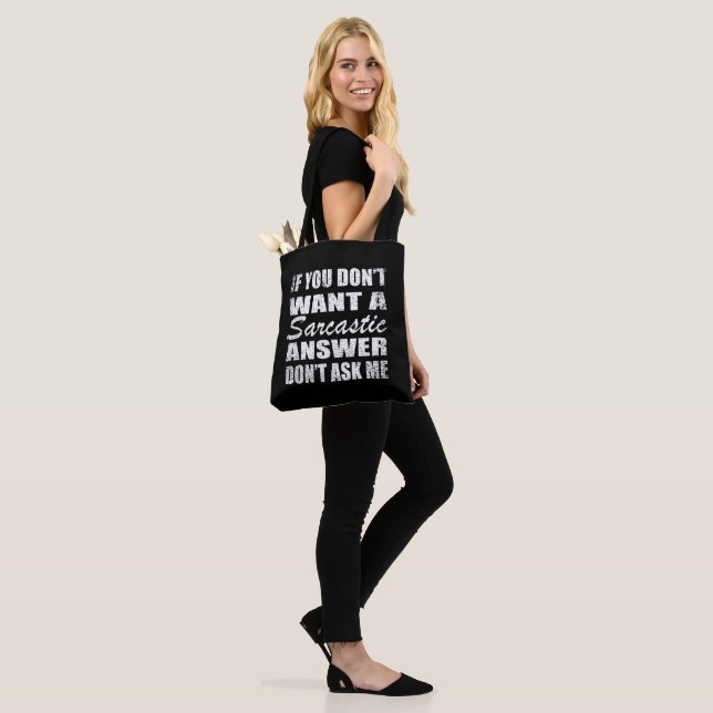Bolsa Tote Engraçado sarcástico cita humor sarcasmo introvert (No(a) Modelo)