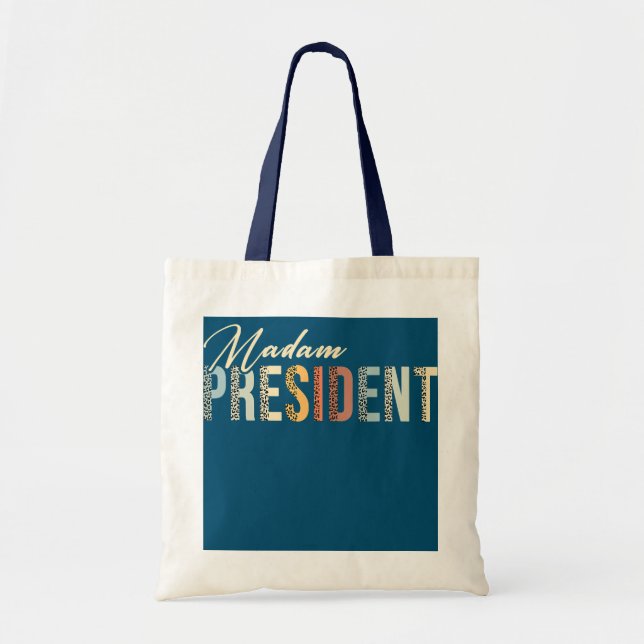 Bolsa Tote Engraçado Senhora Presidente Mãe Esposa Chefe Femi (Frente)