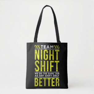 Bolsa Tote Engraçado Trabalho Noturno Humor