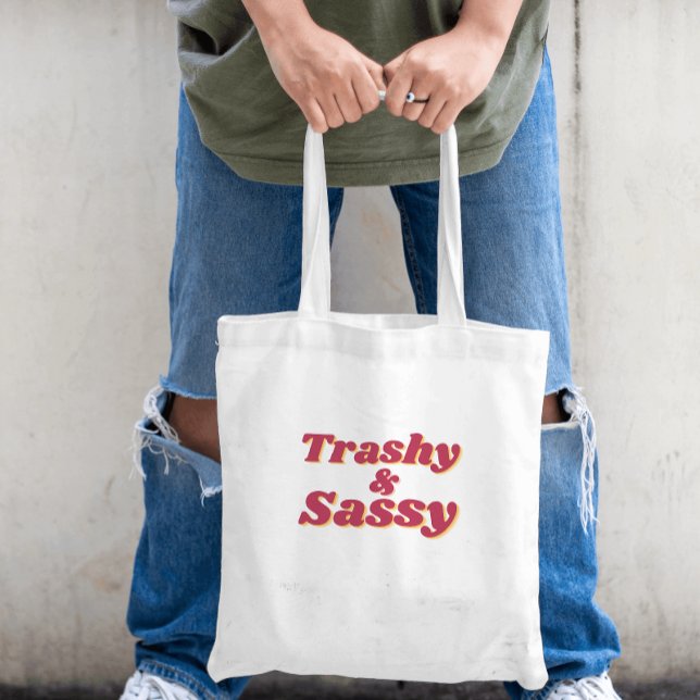 Bolsa Tote Engraçado Trashy & Sassy Orçamento de Cotação (Criador carregado)