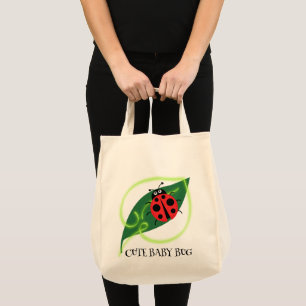 Bolsa Tote Engraçado Vermelho Verde Amor Meninos giros Folhet