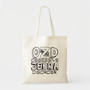 Bolsa Tote Engraçado Zebra