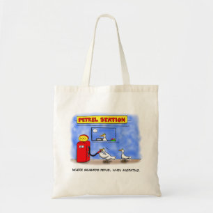 Bolsa Tote Engraçados do mar gritam humor de desenho animado
