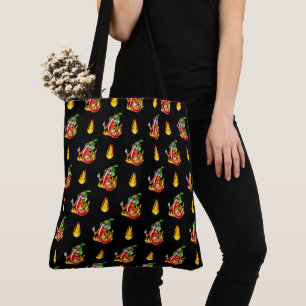 Bolsa Tote Engraçados E Orgulhosos Chili Em Fogo Dá Mãos
