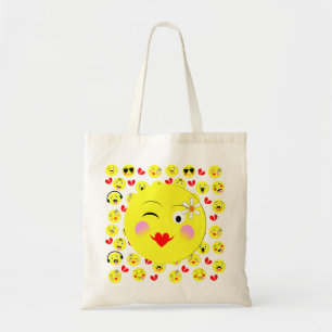 Bolsa Tote Engraçados Rostos Emocionais