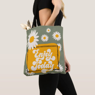 Bolsa Tote Enjoy Today, Bolsa Tote com Desenho de
