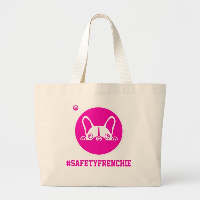 Bolsa Tote Ensaque para você o frenchie e o todo seu material (Frente)