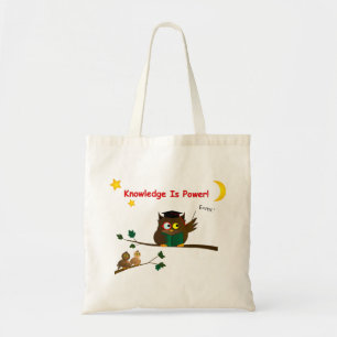 Bolsa Tote Ensinando Wise Owl