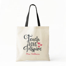 Ensinar Amor Inspira Professora Personalizada