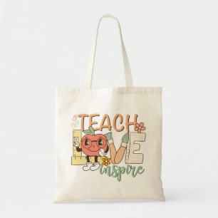 Bolsa Tote Ensinar Amor - Suprimentos Escolares Bonitos