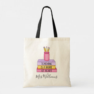 Bolsa Tote Ensinar é um Presente do Professor de Arte