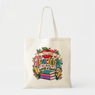 Bolsa Tote Ensinar é um Trabalho do Coração