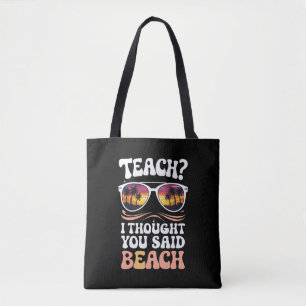 Bolsa Tote Ensinei Pensei Que Você Disse Praia Professor Groo