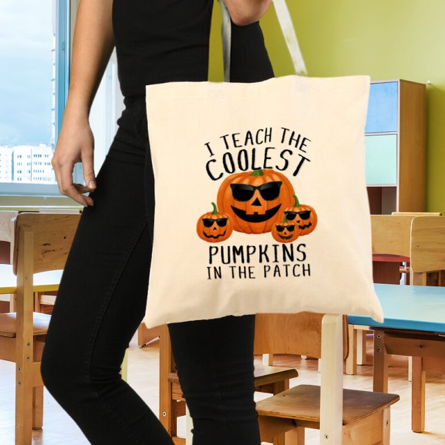 Bolsa Tote Ensino as Pumpkins mais legais no Patch (Criador carregado)