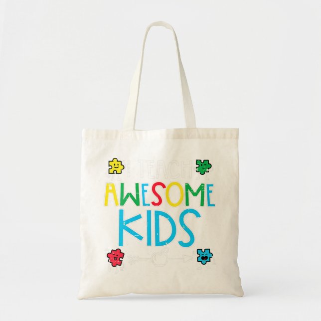 Bolsa Tote Ensino Crianças Incríveis Autismo Sensibilização P (Frente)