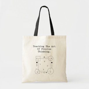 Bolsa Tote Ensino da Arte do Pensamento Preciso Lógica Mate