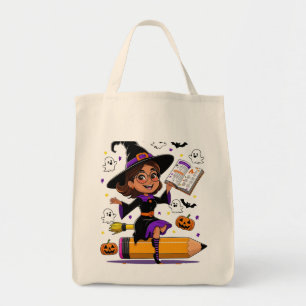 Bolsa Tote Ensino é um Grito Total – Professora de Halloween