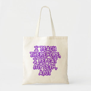 Bolsa Tote Ensino Por Isso, Repetirei-Me.