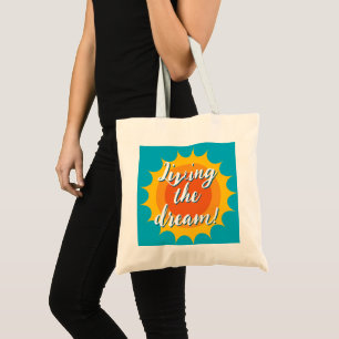 Bolsa tote ensolarada para mulheres que vivem o so