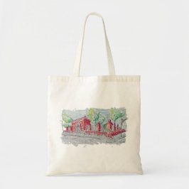 Bolsa Tote Entrada Histórica de Tijolo Vermelho