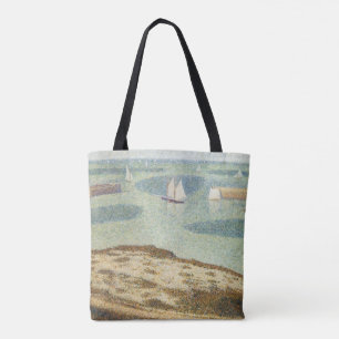 Bolsa Tote Entrada para o Porto por Georges Seurat, Arte Anti