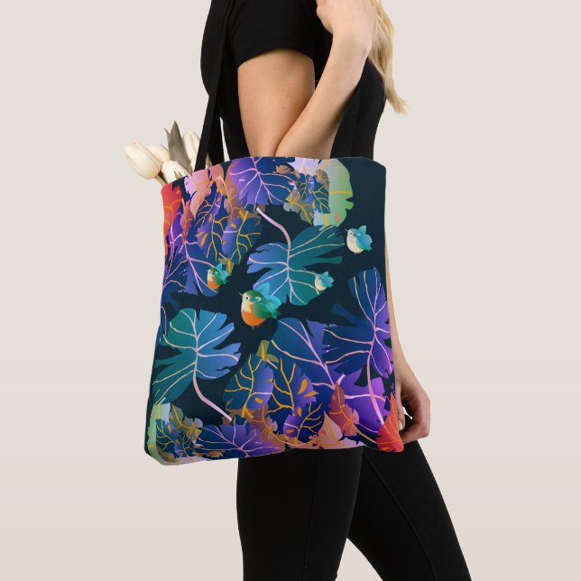Bolsa Tote ...entre folhas e cores (Close Up)