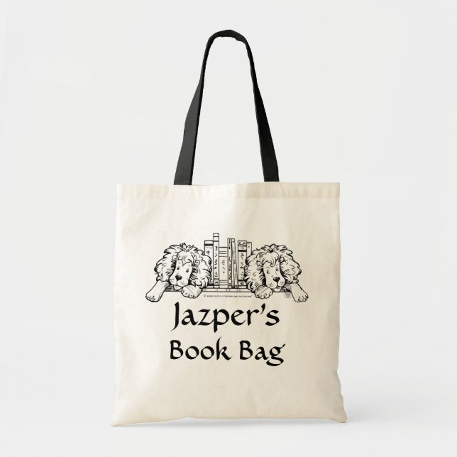 Bolsa Tote Entre o saco de livro dos leões (Frente)