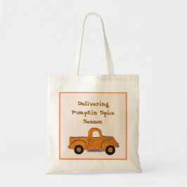 Bolsa Tote Entregando Pedra de Pumpkin Pice Caminhão Pintado