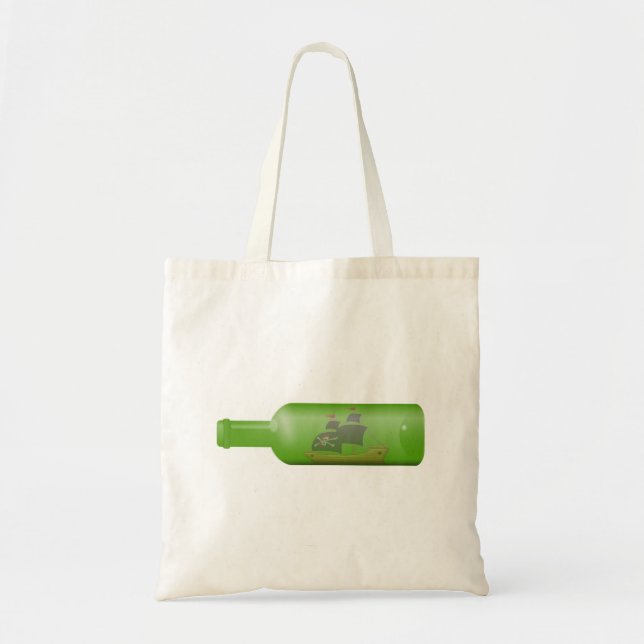 Bolsa Tote Entregar numa garrafa (Frente)