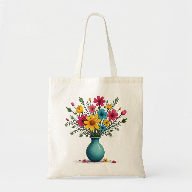 Bolsa Tote Envelope de Acondicionamento Floral bonito Da Flor (Frente)