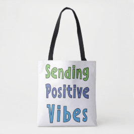 Bolsa Tote Enviando Vibes Positivas