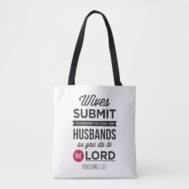 Bolsa Tote Ephesians 5:22 (Frente)
