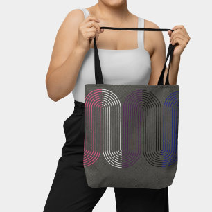 Bolsa Tote Equação de Arte da Linha Minimalista de Sinalizado
