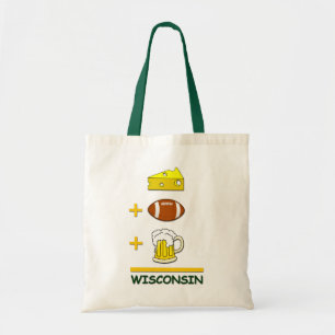 Bolsa Tote Equação engraçada de Wisconsin da cerveja do