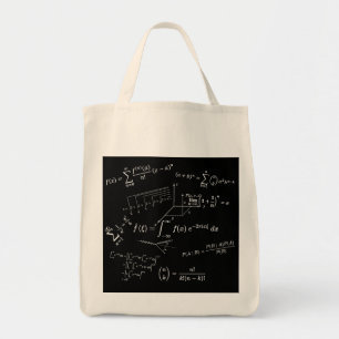 Bolsa Tote equações e fórmulas matemáticas, cálculo, álgebra.
