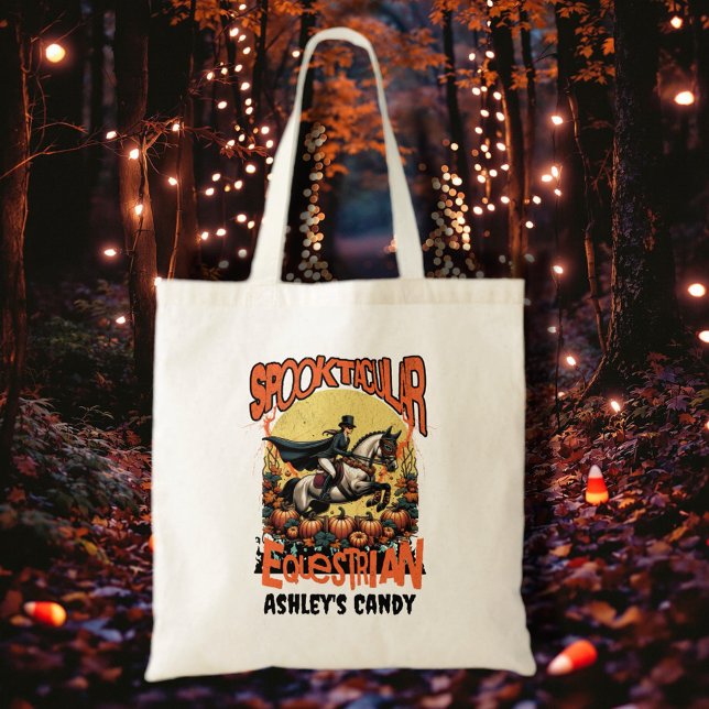 Bolsa Tote Equestre Halloween (Get ready for spooky season with our equestrian funny Halloween merchandise!)