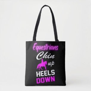 Bolsa Tote Equestrian Riding Quotes 