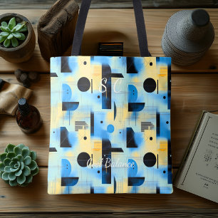 Bolsa Tote Equilíbrio Legal Resumo – Azul, Amarelo e Preto