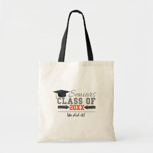Bolsa Tote Equipamento de Graduação Cinza e Laranja