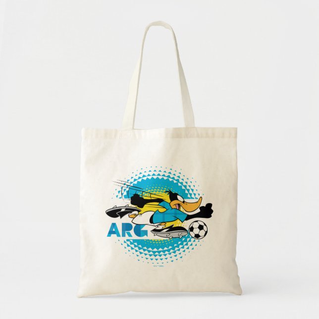 Bolsa Tote Equipe Argentina de Futebol Gráfico DAFFY DUCK™ (Frente)